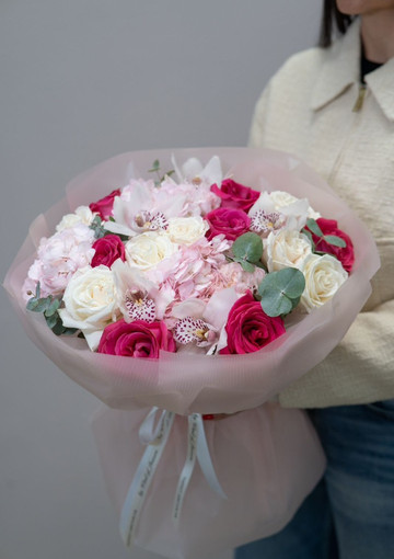 Букет цветов «Микс Pink» — купить с доставкой